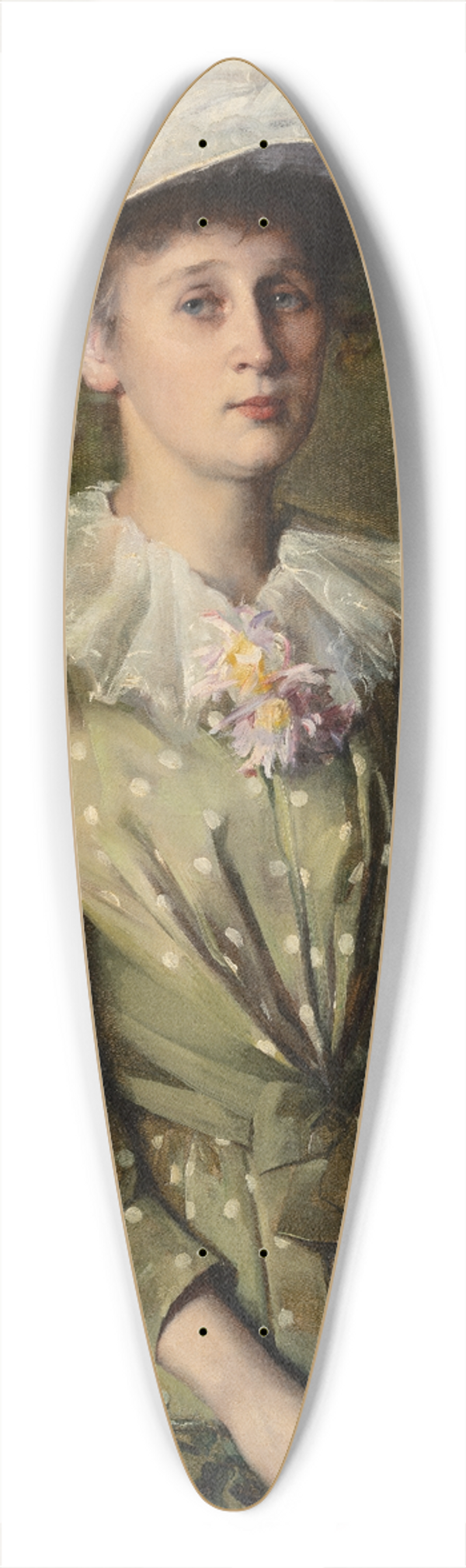 Ottilie Wilhelmine Roederstein - Portrait of Helene Roederstein (The Painters Sister) 39.3 inch art pintail longboard deck