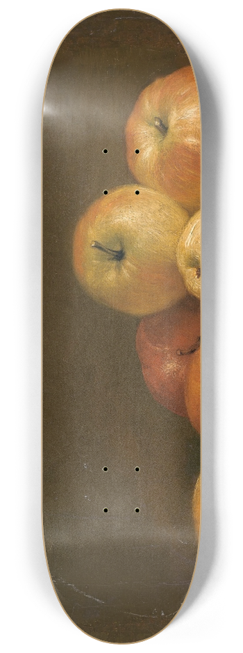 Continental School - Still life of apples 8.25 inch art skate deck
