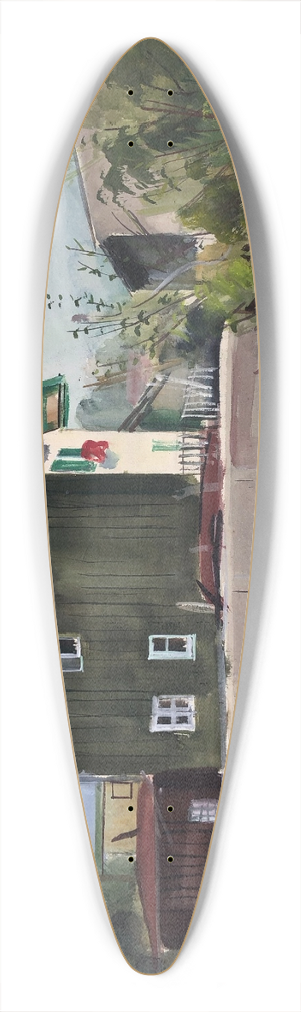 Otto Geigenberger - Aus Tlz 39.3 inch art pintail longboard deck