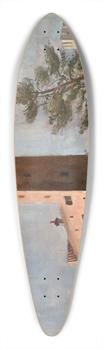 Otto Geigenberger - urg Grnwald bei Mnchen 39.3 inch art pintail longboard deck