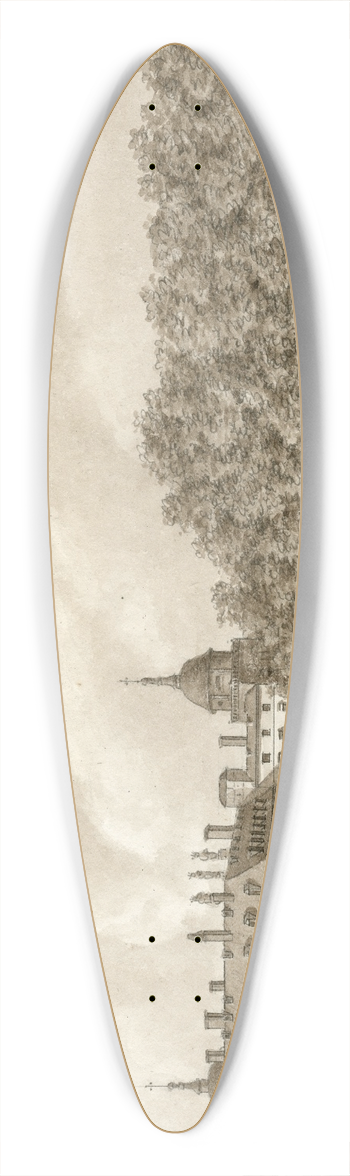 Otto Howen - Het kasteel in Aranguez 39.3 inch art pintail longboard deck
