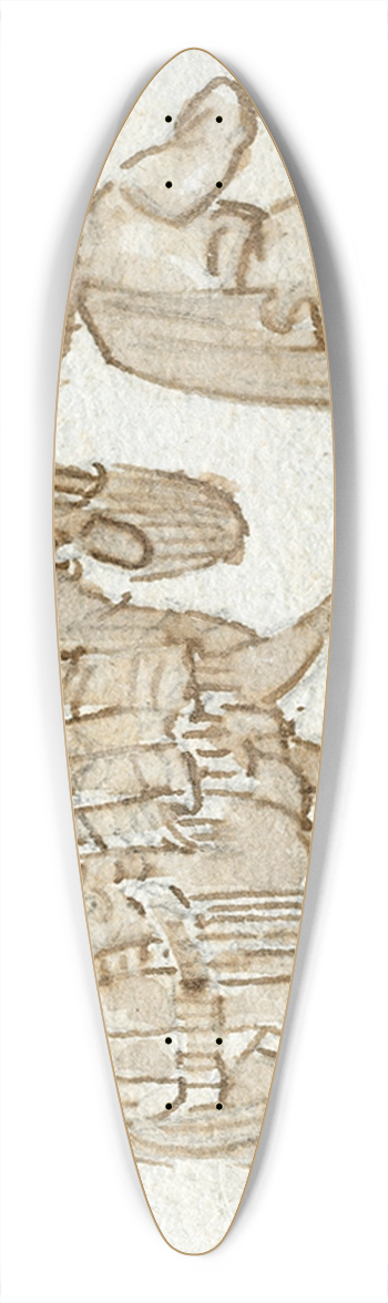 Otto Howen - Pakezels 39.3 inch art pintail longboard deck