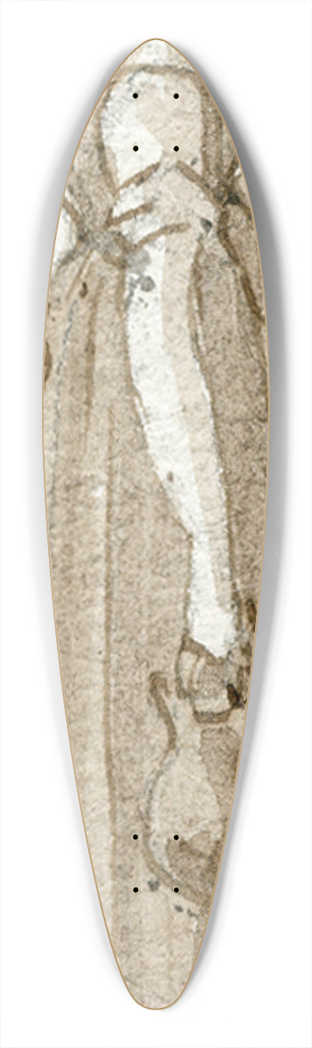 Otto Howen - Spaanse klederdracht 39.3 inch art pintail longboard deck