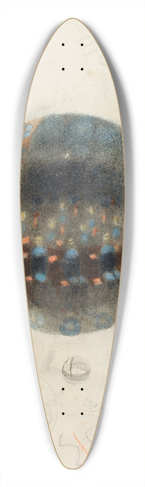 Otto Meyer-Amden - Im Mnster (Erwartung). Studie zum Glasfenster im Zwinglihaus Zrich-Wiedikon (Gesamtkomposition) 39.3 inch art pintail longboard deck