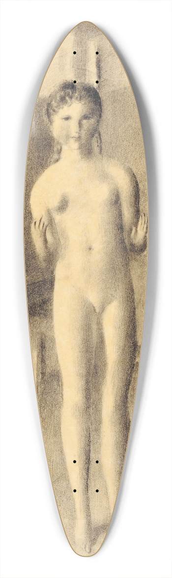 Otto Meyer-Amden - Mdchen in Amdener Stube 39.3 inch art pintail longboard deck