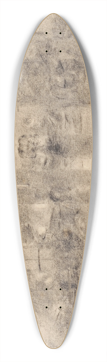 Otto Meyer-Amden - Weberfamilie, Frauenfigur durch Tre schreitend 39.3 inch art pintail longboard deck