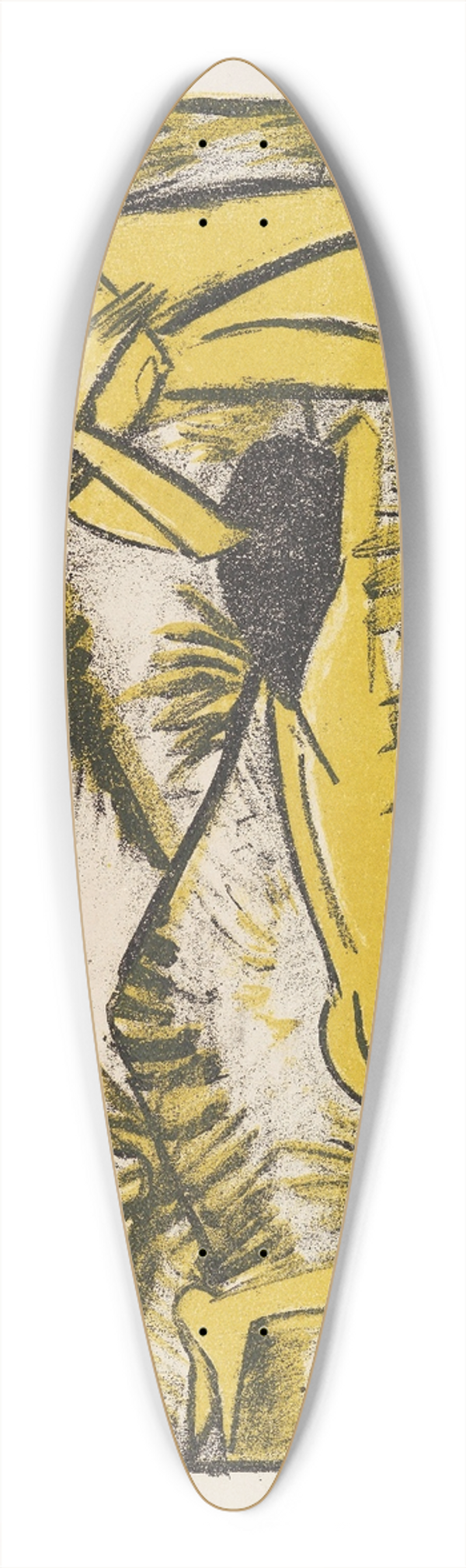 Otto Mueller - Ein in Dnen sitzendes und ein liegendes Mdchen (Zwei Mdchen in den Dnen, Sylt) 39.3 inch art pintail longboard deck