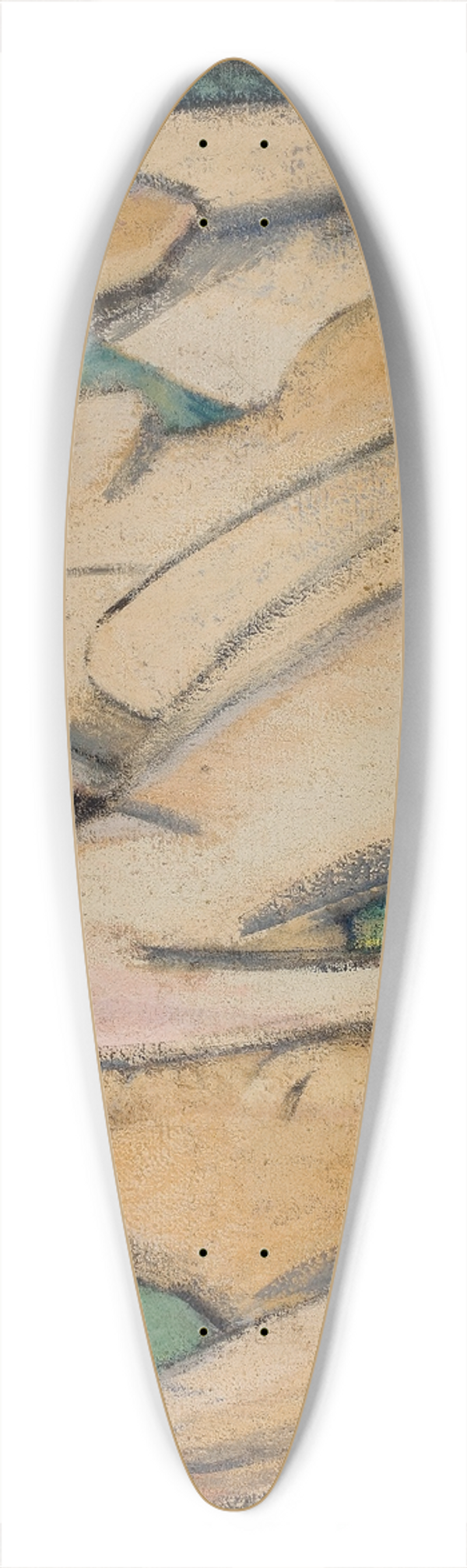 Otto Mueller - Three Women in a Wood 39.3 inch art pintail longboard deck