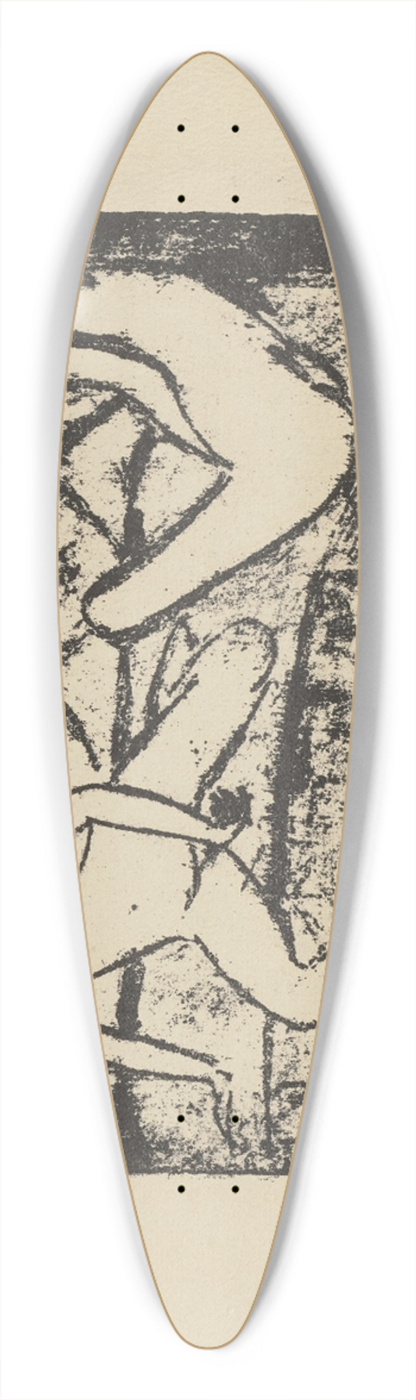 Otto Mueller - Zwei auf dem Sofa sitzende Mdchen 39.3 inch art pintail longboard deck