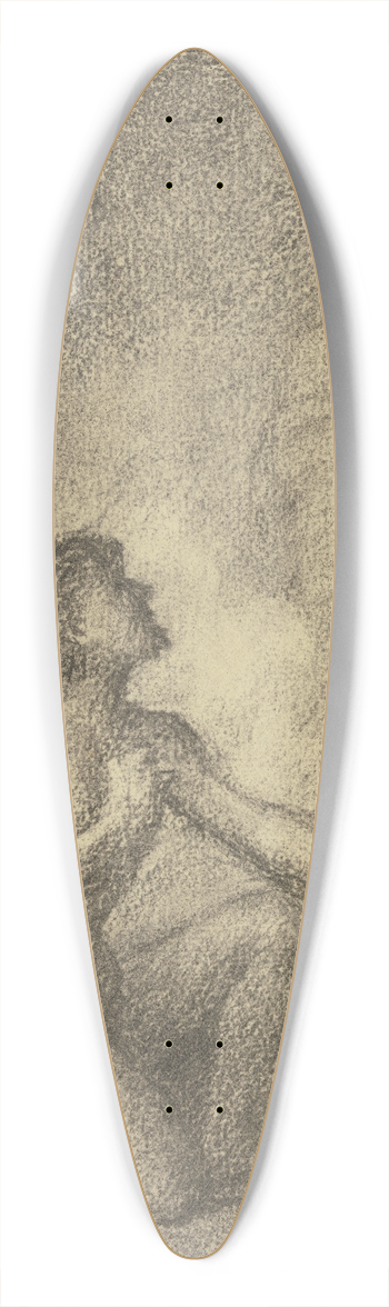 Otto Scholderer - Allegorical depiction 39.3 inch art pintail longboard deck