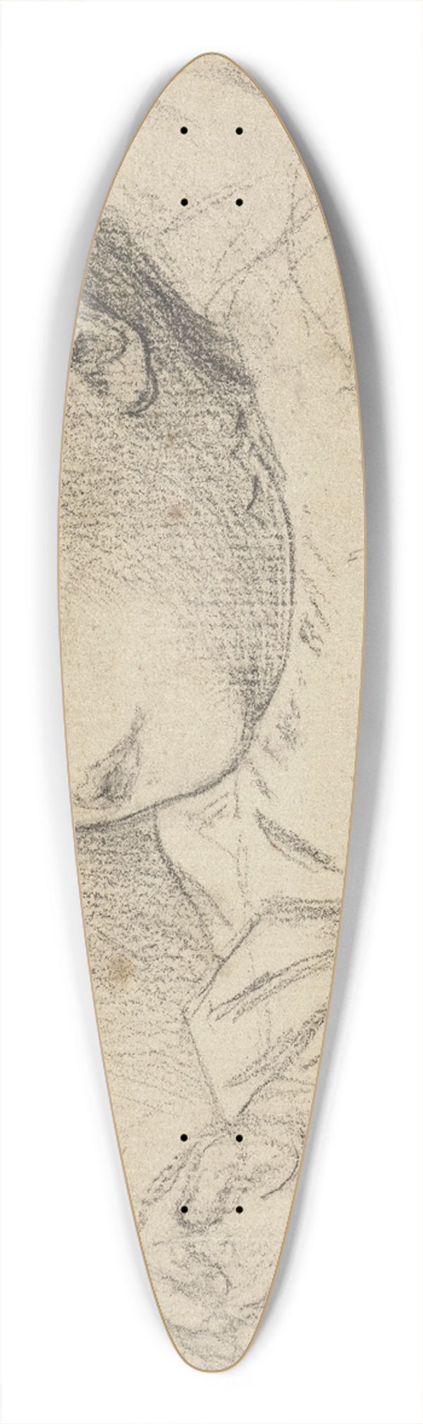 Otto Scholderer - Bildnis des Victor Scholderer als Kleinkind 39.3 inch art pintail longboard deck