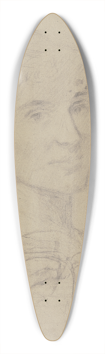 Otto Scholderer - Bildnis einer jungen Frau 39.3 inch art pintail longboard deck