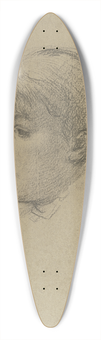 Otto Scholderer - Bildnis einer jungen Frau nach links 39.3 inch art pintail longboard deck