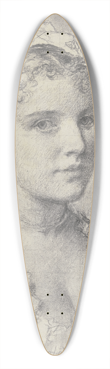 Otto Scholderer - Bildnis einer jungen Frau nach rechts 39.3 inch art pintail longboard deck