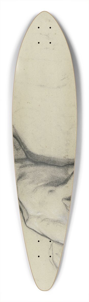 Otto Scholderer - Liegender mnnlicher Akt 39.3 inch art pintail longboard deck