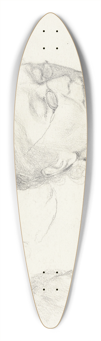 Otto Scholderer - Luise Scholderer 39.3 inch art pintail longboard deck