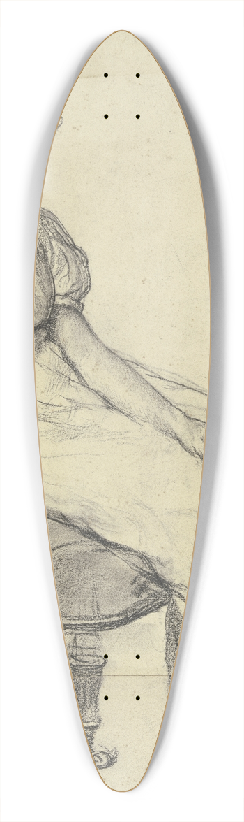 Otto Scholderer - Sitzende aus der Vorbereitung zum Kostmball 39.3 inch art pintail longboard deck