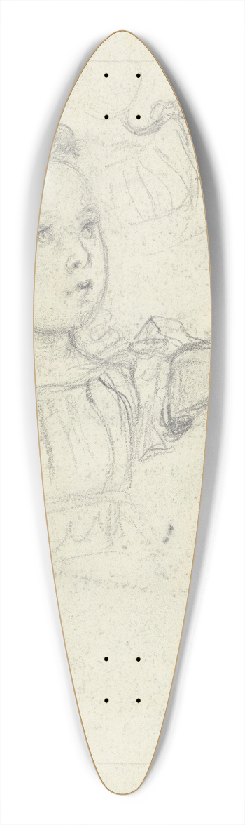 Otto Scholderer - The Blackberry Feast 39.3 inch art pintail longboard deck