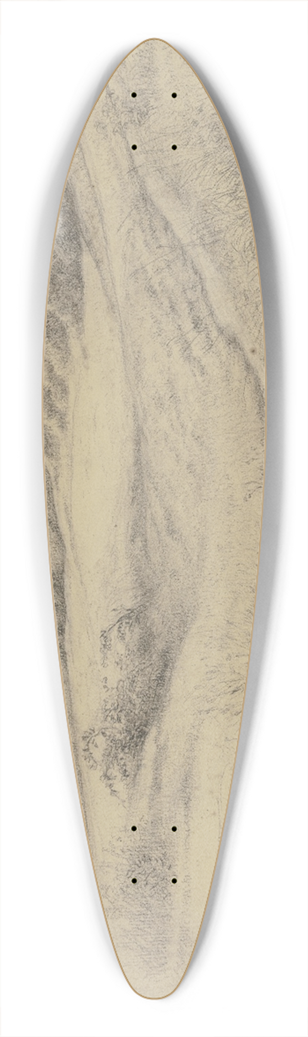 Otto Scholderer - Waldlandschaft bei Kronberg 39.3 inch art pintail longboard deck
