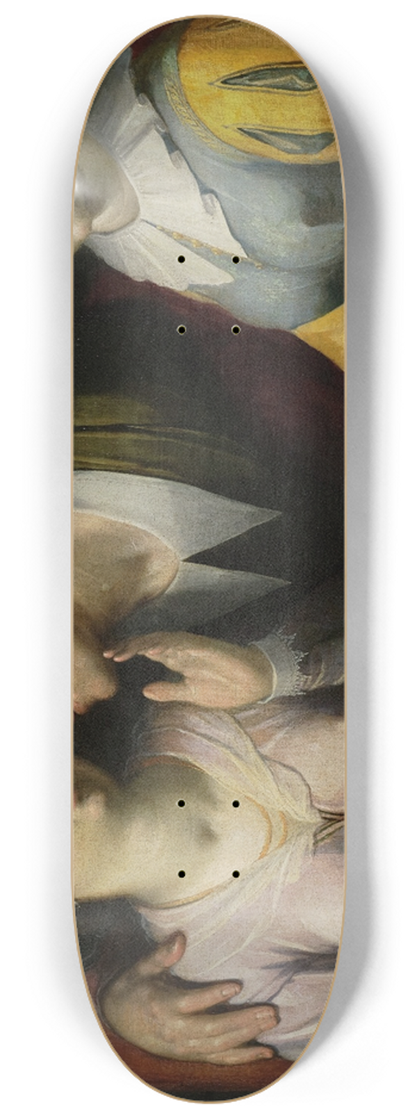 Cornelis Cornelisz Van Haarlem - A Courting Couple and Woman with a Songbook 8.25 inch art skate deck