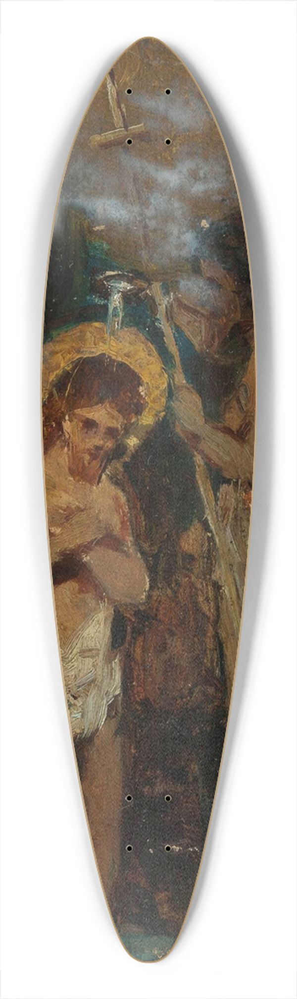 Pantaleon Szyndler - Baptism of Christ 39.3 inch art pintail longboard deck