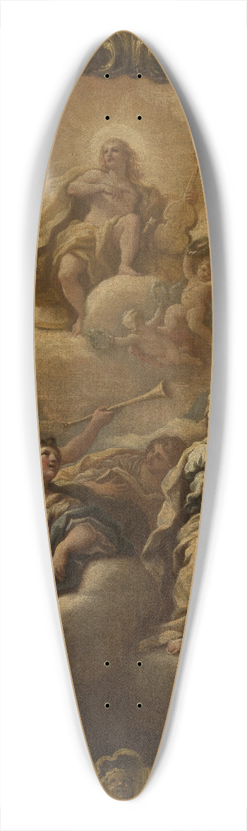 Paolo de Matteis - Apollo and Muses 39.3 inch art pintail longboard deck