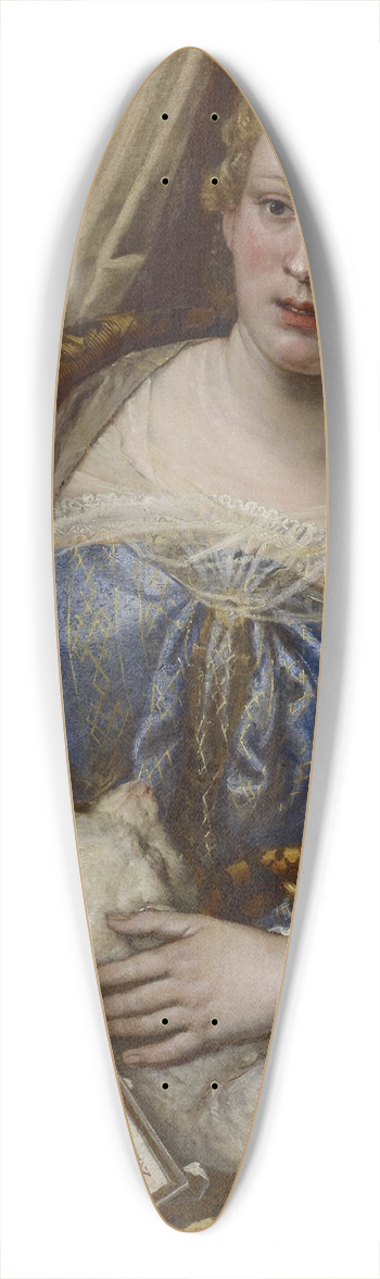 Paolo Veronese - Portrait Of A Lady As Saint Agnes 39.3 inch art pintail longboard deck