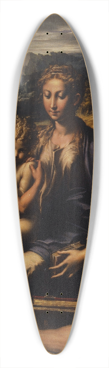 Parmigianino - Madonna con Bambino, San Giovanni Battista, la Maddalena e Zaccaria (Madonna di San Zaccaria) 39.3 inch art pintail longboard deck