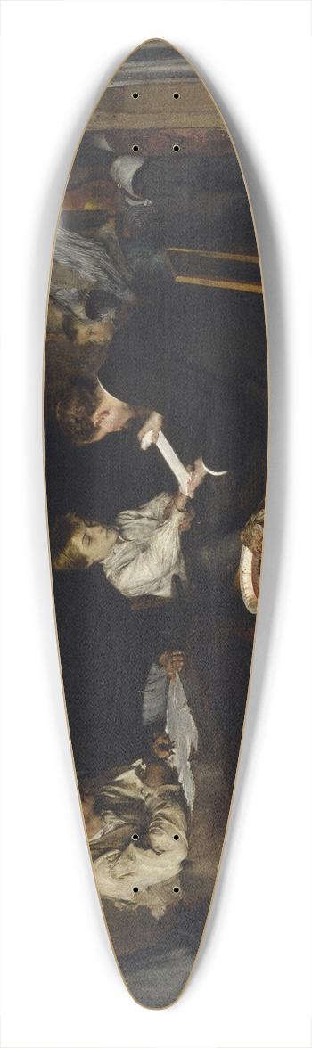 Pascal-Adolphe-Jean Dagnan-Bouveret - An Accident 39.3 inch art pintail longboard deck