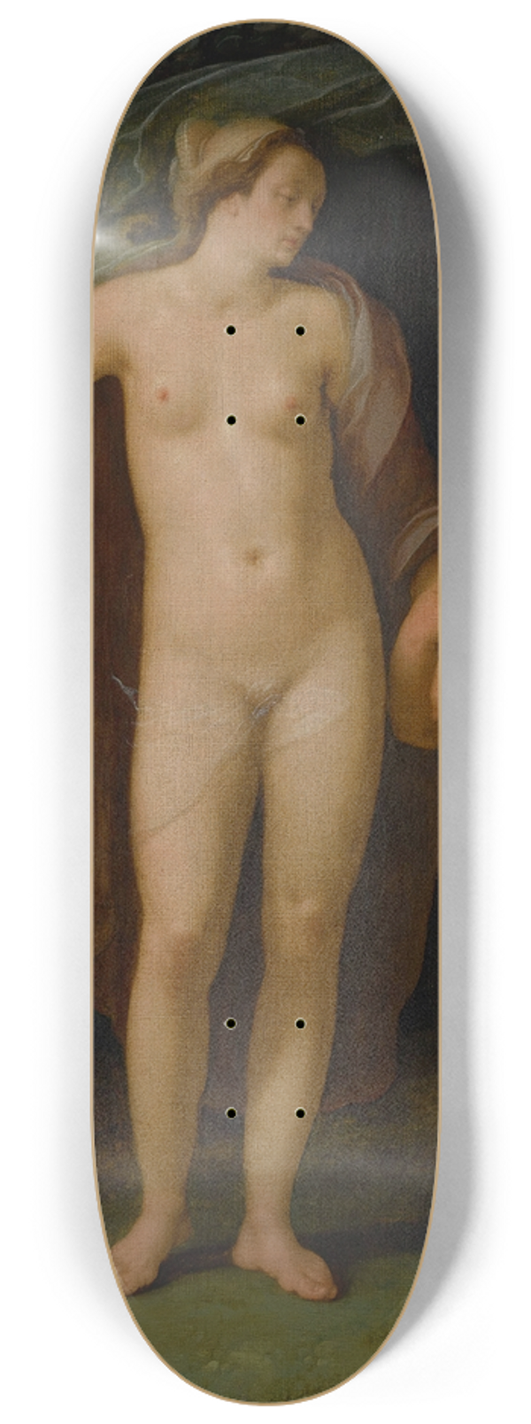 Cornelis Cornelisz Van Haarlem - Venus and Cupid in a landscape 8.25 inch art skate deck