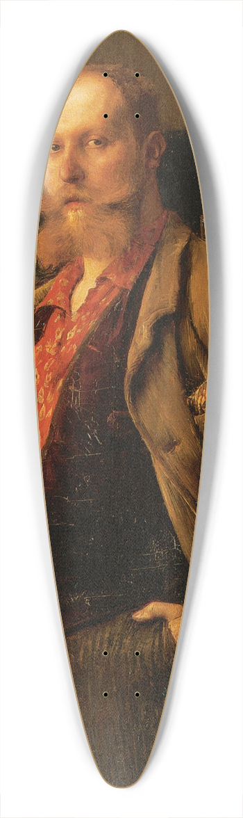 Pascal-Adolphe-Jean Dagnan-Bouveret - Portrait of Gustave Courtois 39.3 inch art pintail longboard deck