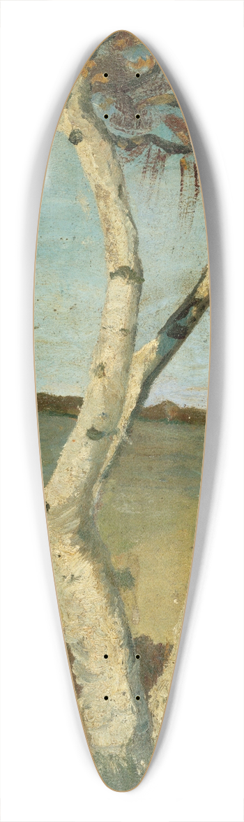 Paula Modersohn-Becker - Birch Tree in a Landscape 39.3 inch art pintail longboard deck