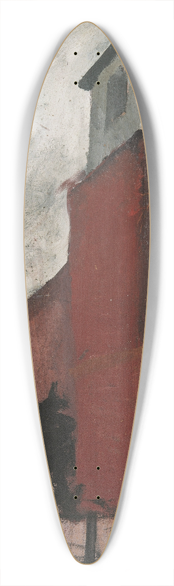 Paula Modersohn-Becker - Church in Worpswede 39.3 inch art pintail longboard deck