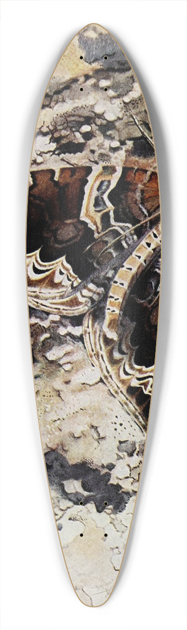 Paul-Andre Robert - La Cidarie du Prunier 39.3 inch art pintail longboard deck