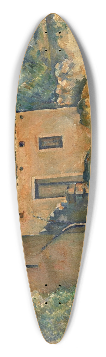 Paul Czanne - Abandoned House near Aix-en-Provence 39.3 inch art pintail longboard deck