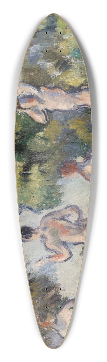 Paul Czanne - Bathers 39.3 inch art pintail longboard deck