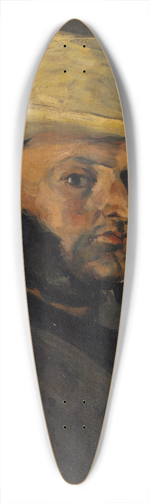 Paul Czanne - Gustave Boyer (b. 1840) in a Straw Hat 39.3 inch art pintail longboard deck