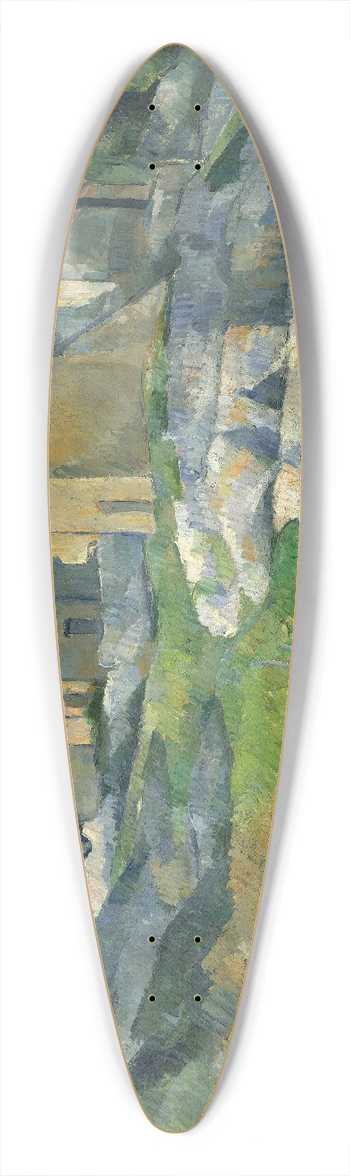 Paul Czanne - Houses in Provence  The Riaux Valley near LEstaque 39.3 inch art pintail longboard deck
