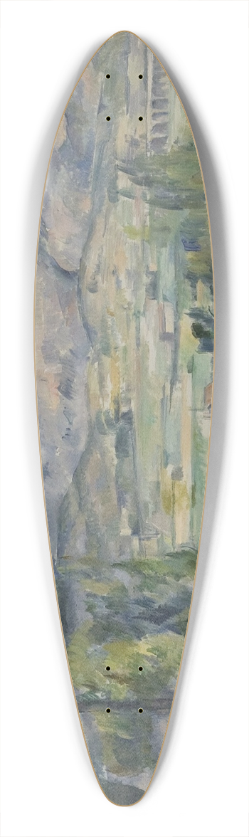 Paul Czanne - Montagne Saint-Victoire 39.3 inch art pintail longboard deck