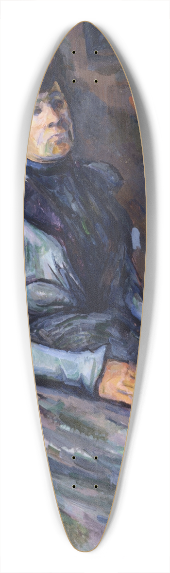 Paul Czanne - Seated Woman in Blue 39.3 inch art pintail longboard deck