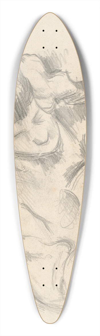 Paul Czanne - The Artists Son Leaning on his Elbow 39.3 inch art pintail longboard deck