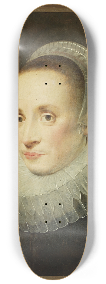 Cornelis de Vos - Portrait of Margarita de Vos 8.25 inch art skate deck