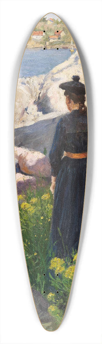 Paul Fischer - On the coast 39.3 inch art pintail longboard deck