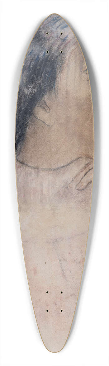 Paul Gauguin - A Tahitian Woman with a Flower in Her Hair 39.3 inch art pintail longboard deck