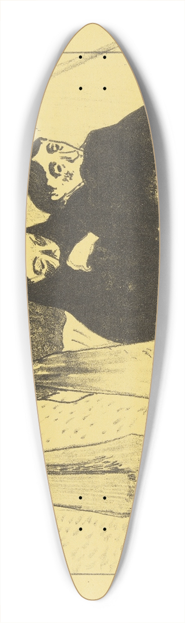 Paul Gauguin - Les vielles filles 39.3 inch art pintail longboard deck
