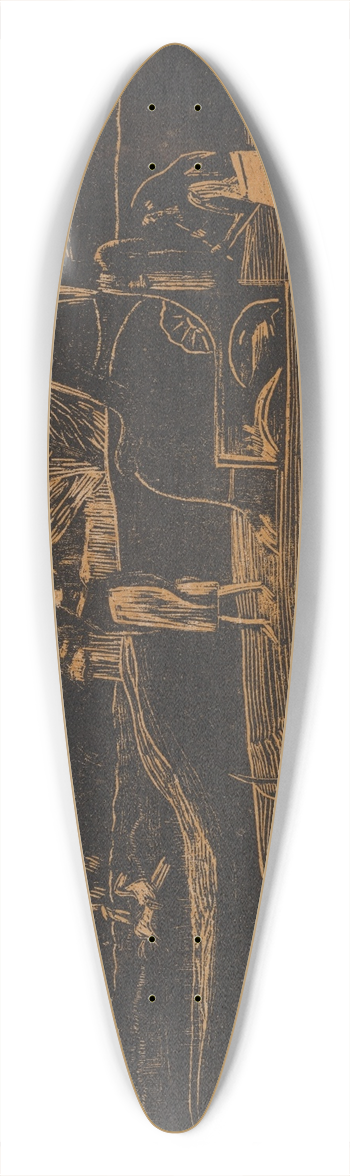 Paul Gauguin - Maruru 39.3 inch art pintail longboard deck
