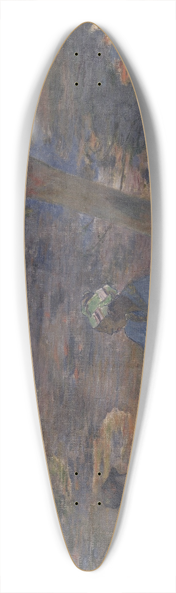 Paul Gauguin - On the Banks of the River at Martinique 39.3 inch art pintail longboard deck