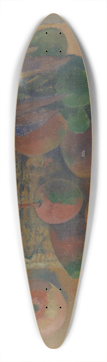Paul Gauguin - Still life with basket and fruits 39.3 inch art pintail longboard deck