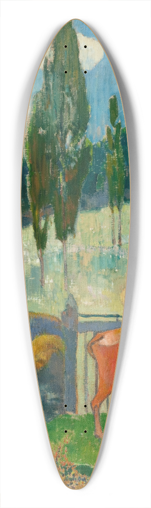 Paul Gauguin - The Red Cow 39.3 inch art pintail longboard deck