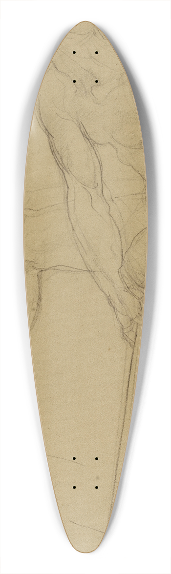 Paul-Jacques-Aim Baudry - Homme nu debout 39.3 inch art pintail longboard deck